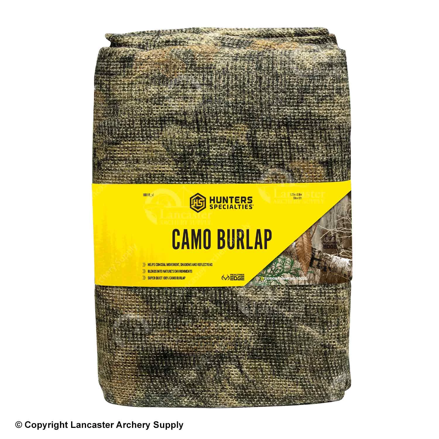 Hunter Specialties 50" X 12' Burlap (Realtree Edge Camo) 3 Hunter Specialties 50" X 12' Burlap (Realtree Edge Camo)