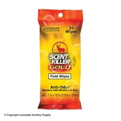 Wildlife Research Center Scent Killer Gold Field Wipes