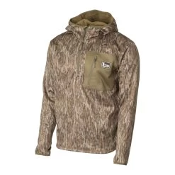 Banded Hooded Mid Layer 1/4 Zip Fleece Pullover -Hunting shops BGR11061Mossy20Oak20Bottomland 02