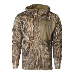 Banded Hooded Mid Layer 1/4 Zip Fleece Pullover -Hunting shops BGR11061Realtree20Max207 01
