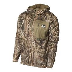 Banded Hooded Mid Layer 1/4 Zip Fleece Pullover -Hunting shops BGR11061Realtree20Max207 02