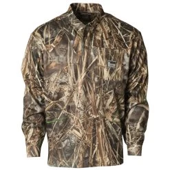 Banded Tec Fleece Henley Shirt -Hunting shops BGR136Realtree20Max207 01