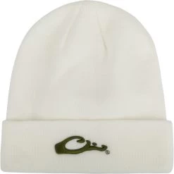 Drake Rib-Knit Stocking Cap -Hunting shops DRW1775White 01