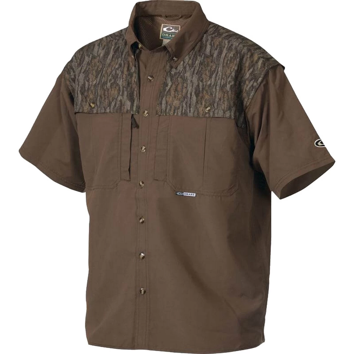 Drake EST Short Sleeve Camo Vented Wingshooter Shirt 3 Drake EST Short Sleeve Camo Vented Wingshooter Shirt