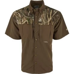 Drake EST Short Sleeve Camo Vented Wingshooter Shirt 8 Drake EST Short Sleeve Camo Vented Wingshooter Shirt -Hunting shops DRW2600Realtree20Max207 01