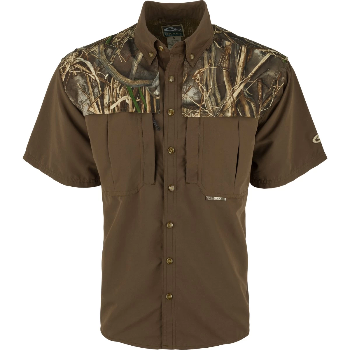 Drake EST Short Sleeve Camo Vented Wingshooter Shirt 5 Drake EST Short Sleeve Camo Vented Wingshooter Shirt - Image 3