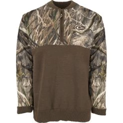 Drake Quarter Zip Wool Sweater 8 Drake Quarter Zip Wool Sweater -Hunting shops DRW2835Mossy20Oak20Blades20Habitat 01
