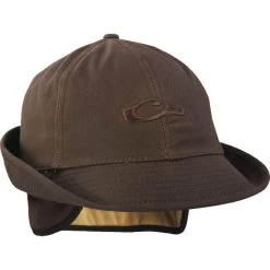 Drake Waterfowl Waxed Cotton Jones Hat Brown
