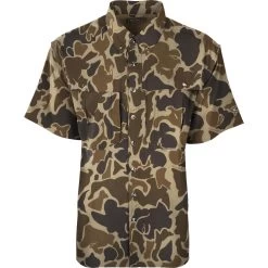 Drake EST Flyweight Wingshooter Short Sleeve -Hunting shops DRWDW7006Old20School20Camo 01