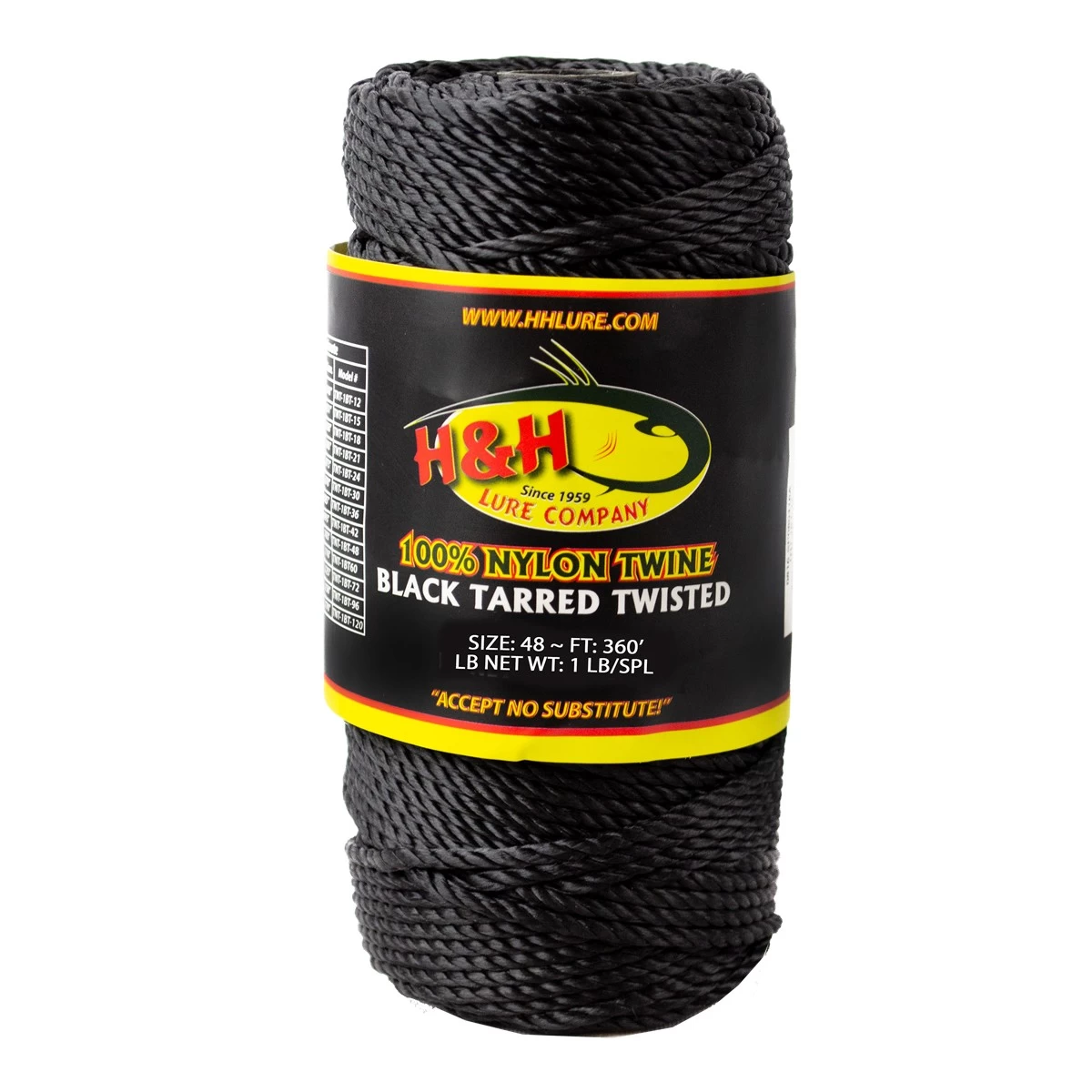 H & H Lure Black Tarred Twisted Twine 4 H & H Lure Black Tarred Twisted Twine - Image 2