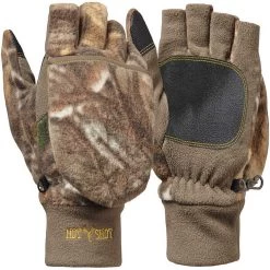Jacob Ash Hot Shot Men's Bulls-Eye Fleece Pop-Top Insulated Gloves