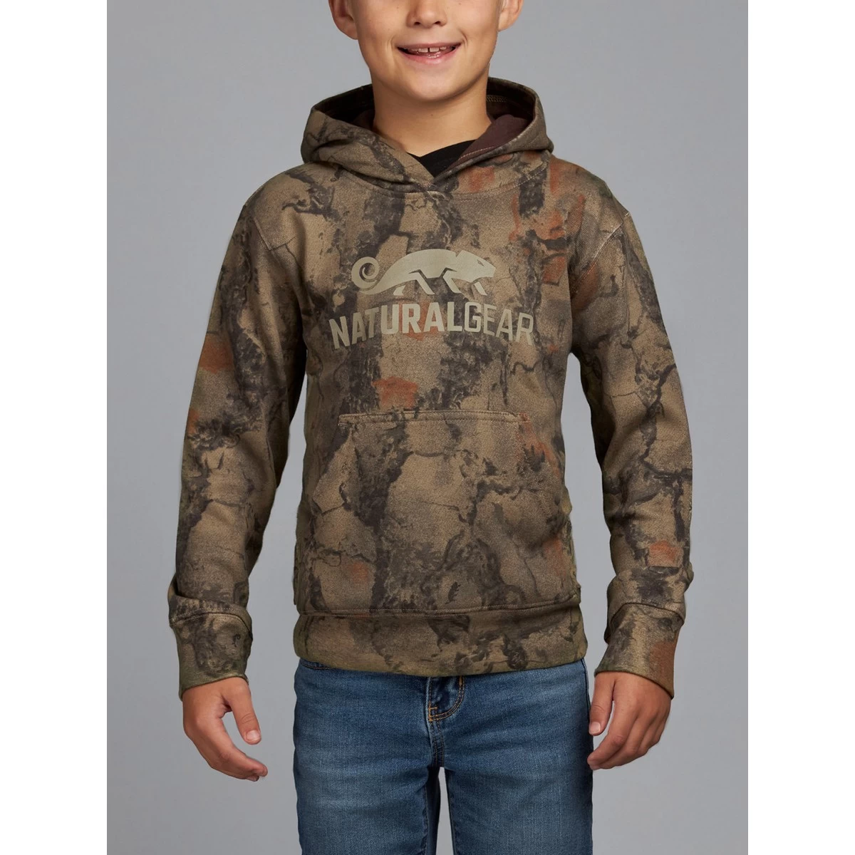 Natural Gear Youth Everyday Outdoors 8.5 Oz. Cvc Fleece Hoodie 4 Natural Gear Youth Everyday Outdoors 8.5 Oz. Cvc Fleece Hoodie - Image 2